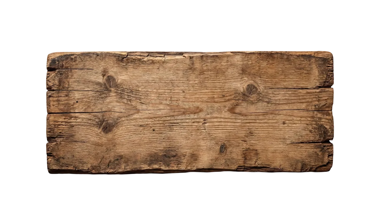 Letrero de madera