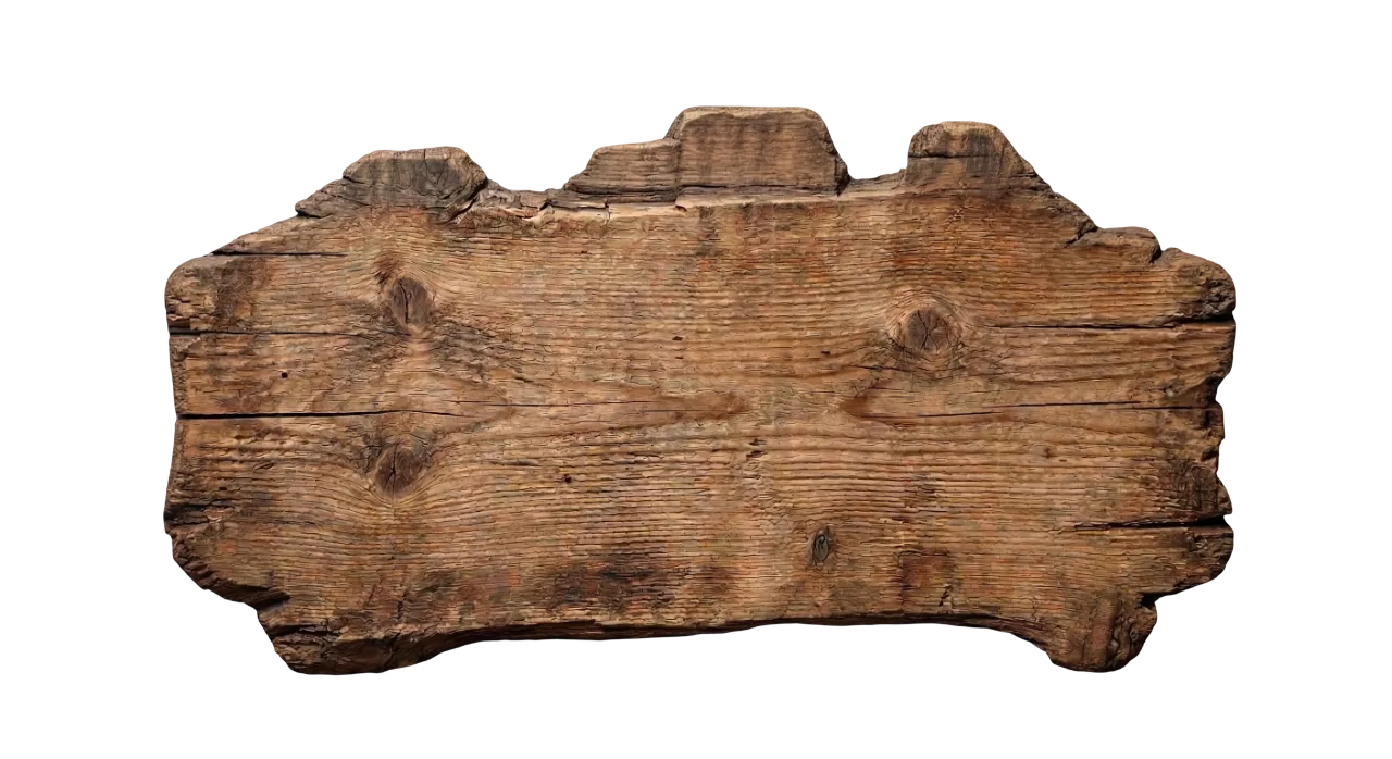 Letrero de madera